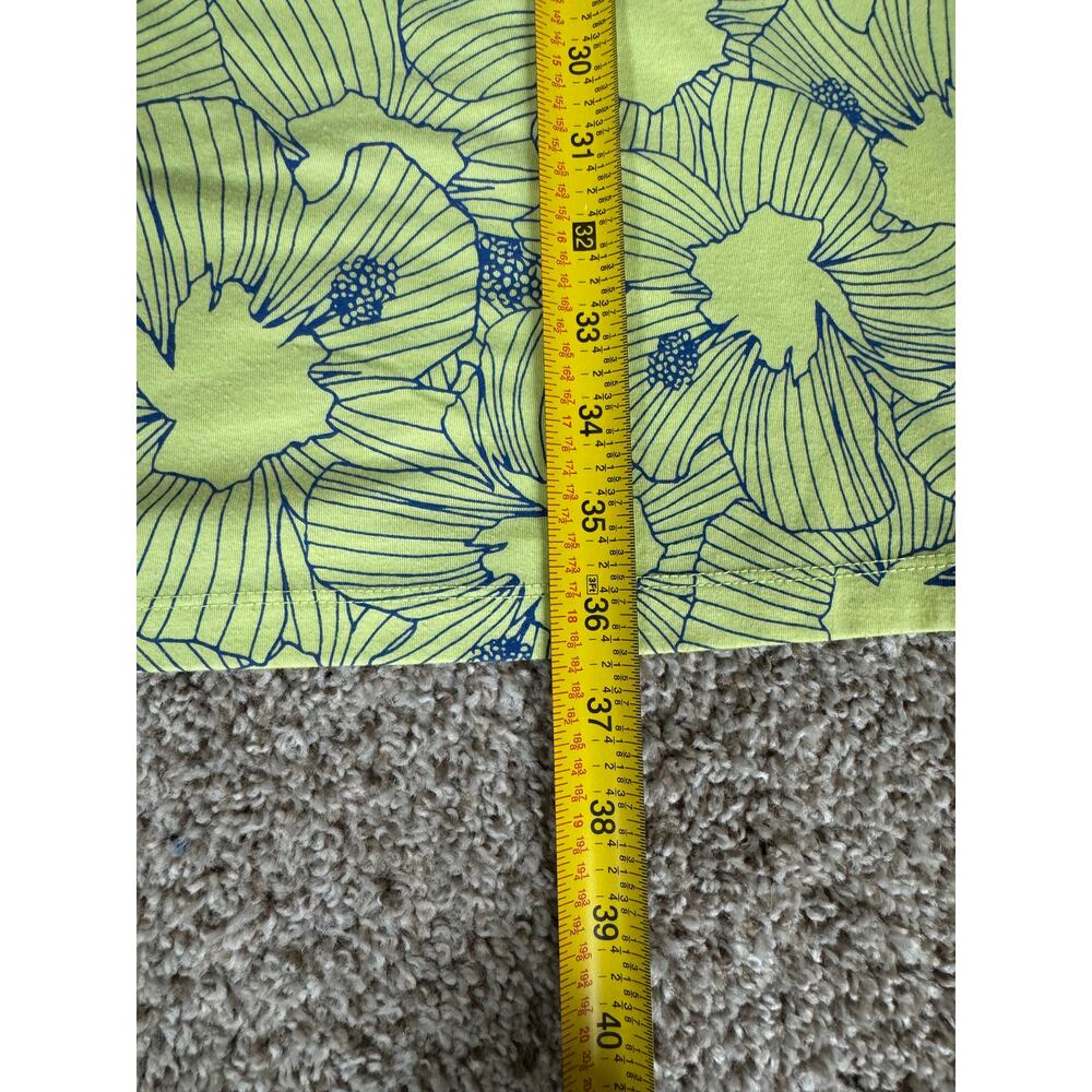 Title Nine Lime Green Floral Mini Dress - Picture 6 of 9